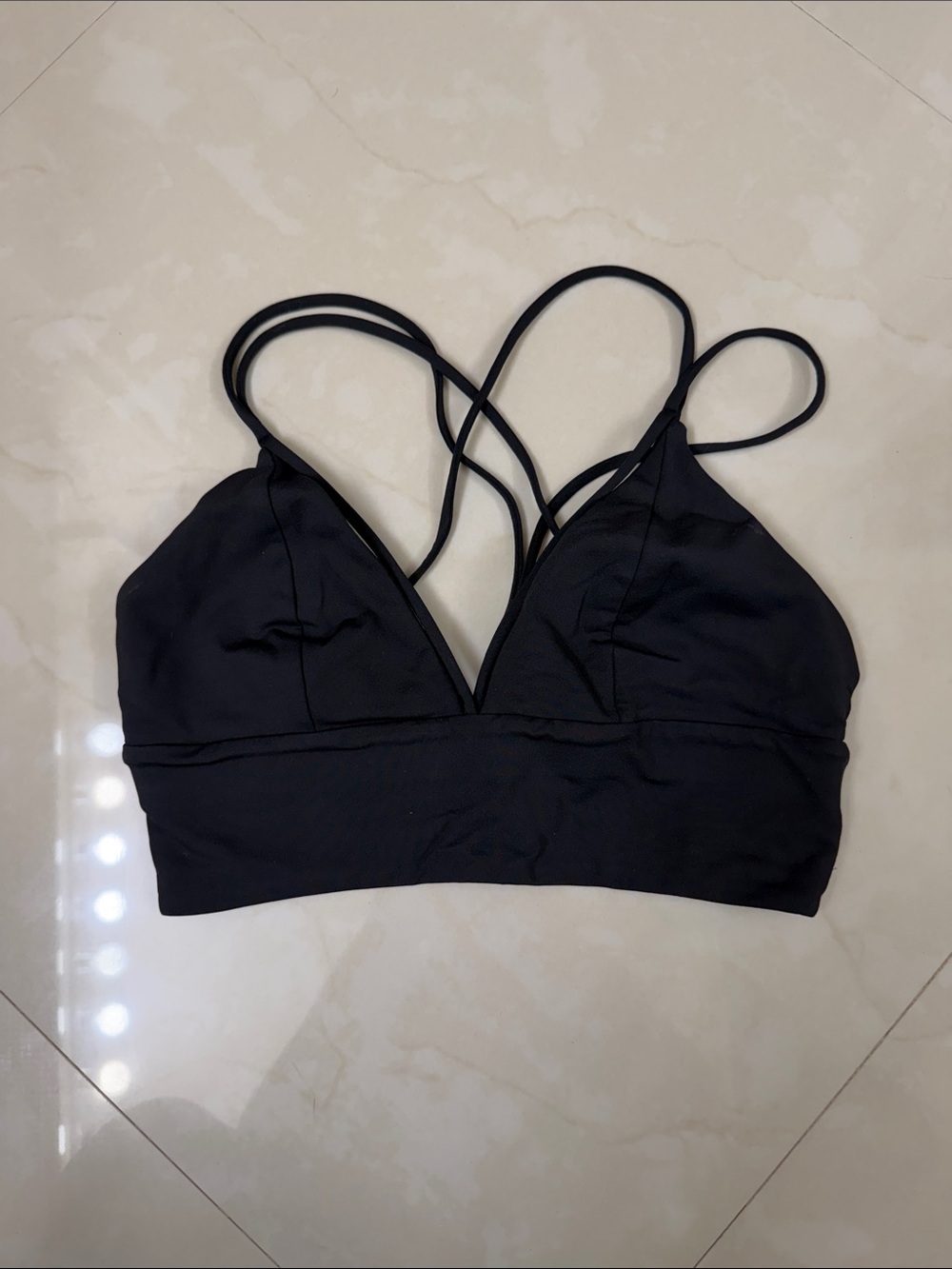 lululemon athletica Black Strappy Sports Bra